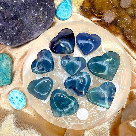 Jewelry - Feather Fluorite Heart
